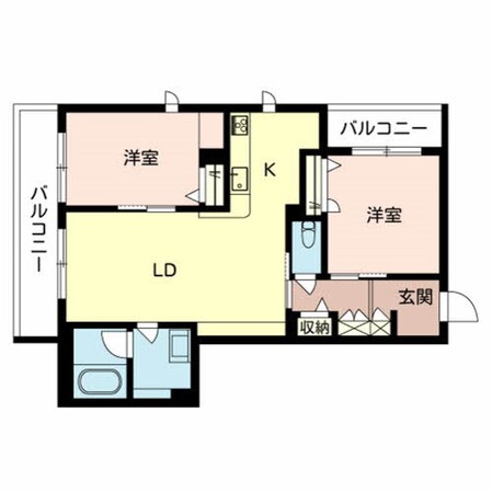 西田辺駅 徒歩9分 3階の物件間取画像